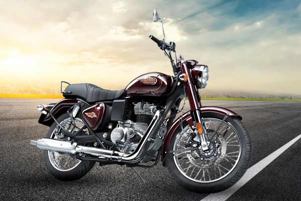 Royal Enfield Bullet 350 Standard Maroon and Standard Black