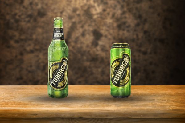 Tuborg Classic Black Strong Bottle and Can