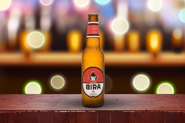 Bira White Pint Bottle and Can