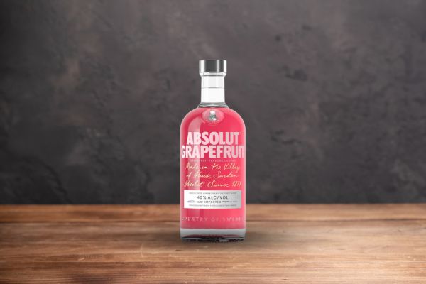 Absolut Grapefruit Vodka (40% ABV)