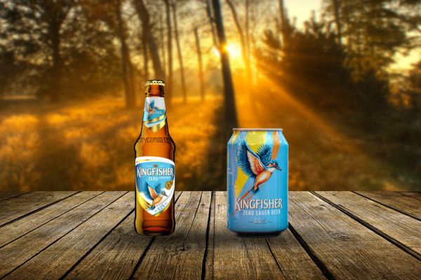 Kingfisher Zero 0.0% Bottle and Can