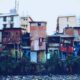 a group of buildings with a group of buildings in the background
