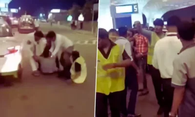 Police took action after a dispute over parking at Mumbai airport, several people were arrested