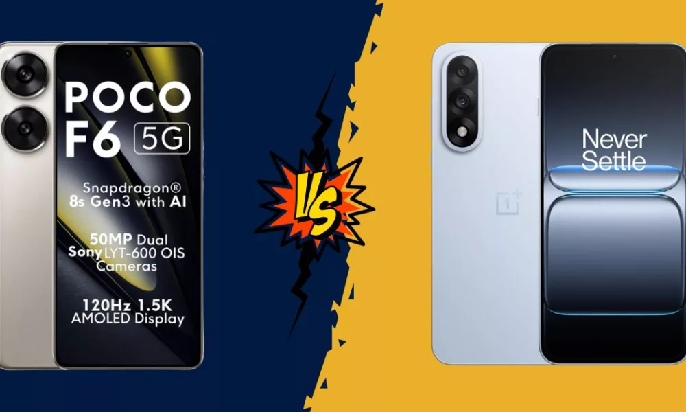 POCO F6 5G vs OnePlus Nord 5: Which is the better choice in 2025?