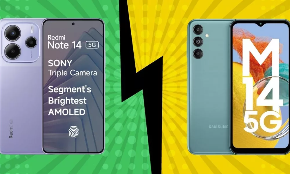 Redmi Note 14 5G vs Samsung Galaxy M14 5G: Which 5G phone offers more for less?