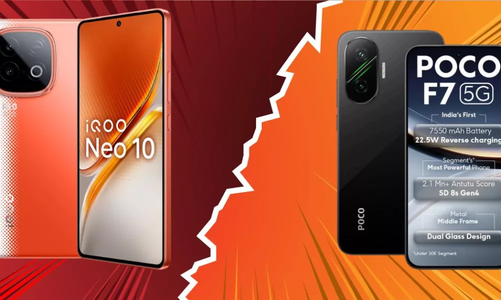 iQOO Neo 10 vs POCO F7: Which phone is better for around Rs 32,000?