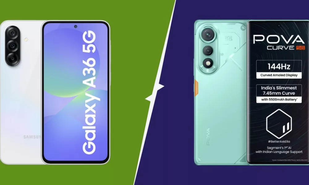 Samsung Galaxy A36 vs Tecno Pova Curve 5G — Which smartphone will give more value under Rs 17,000?