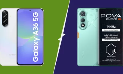 Samsung Galaxy A36 vs Tecno Pova Curve 5G — Which smartphone will give more value under Rs 17,000?