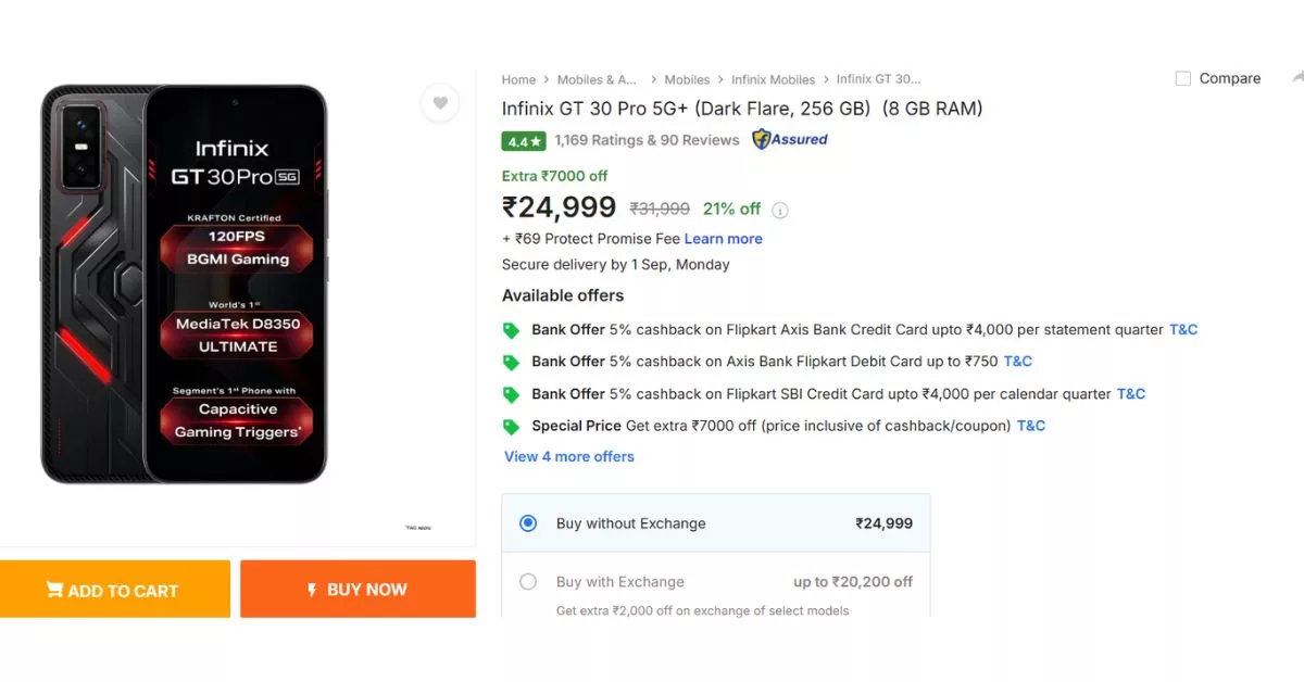 Infinix GT 30 Pro 5G+ Specifications