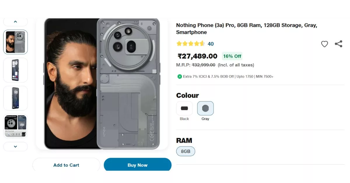 Nothing Phone (3a) Pro Discount