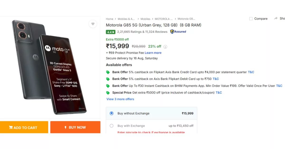 Motorola G85 5G Discount