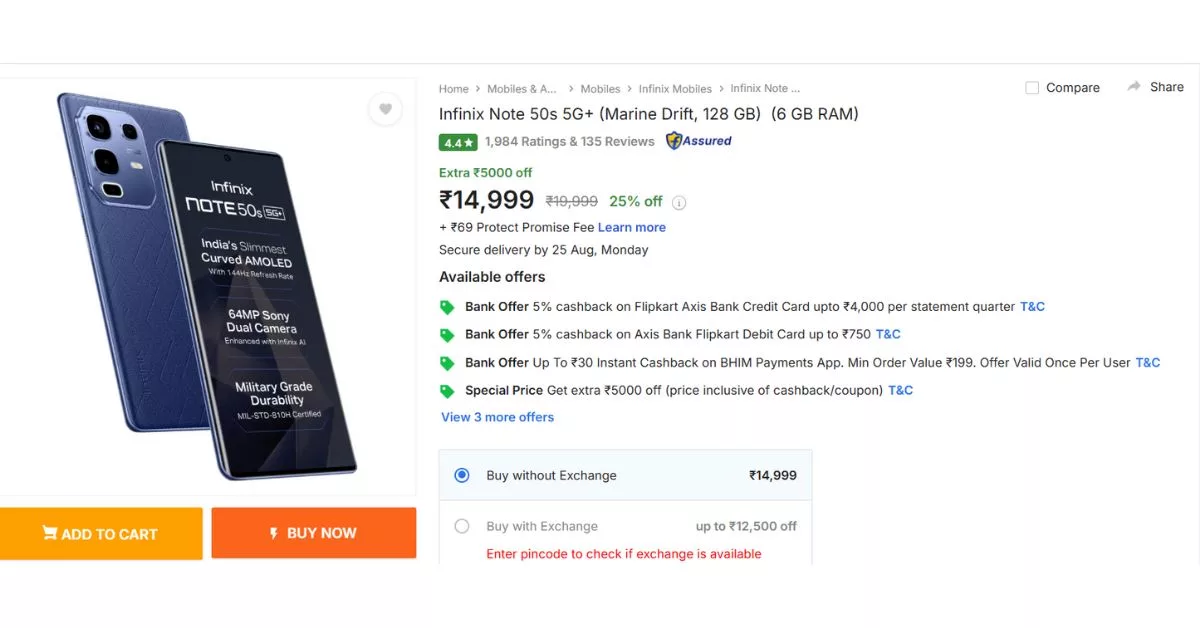 Infinix Note 50s 5G+ Specs