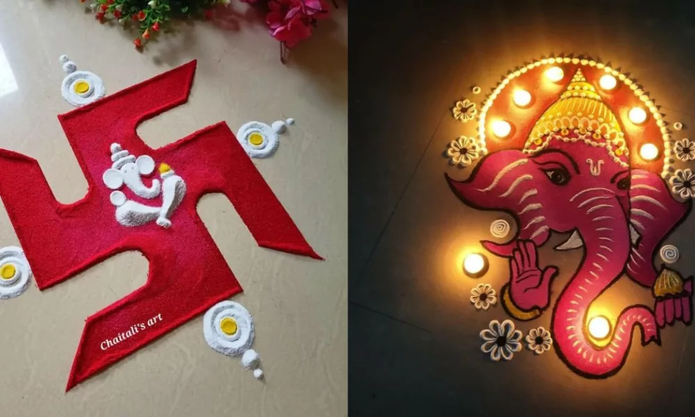 Ganesh Chaturthi Rangoli Designs 2025: Beautiful and Easy Ideas