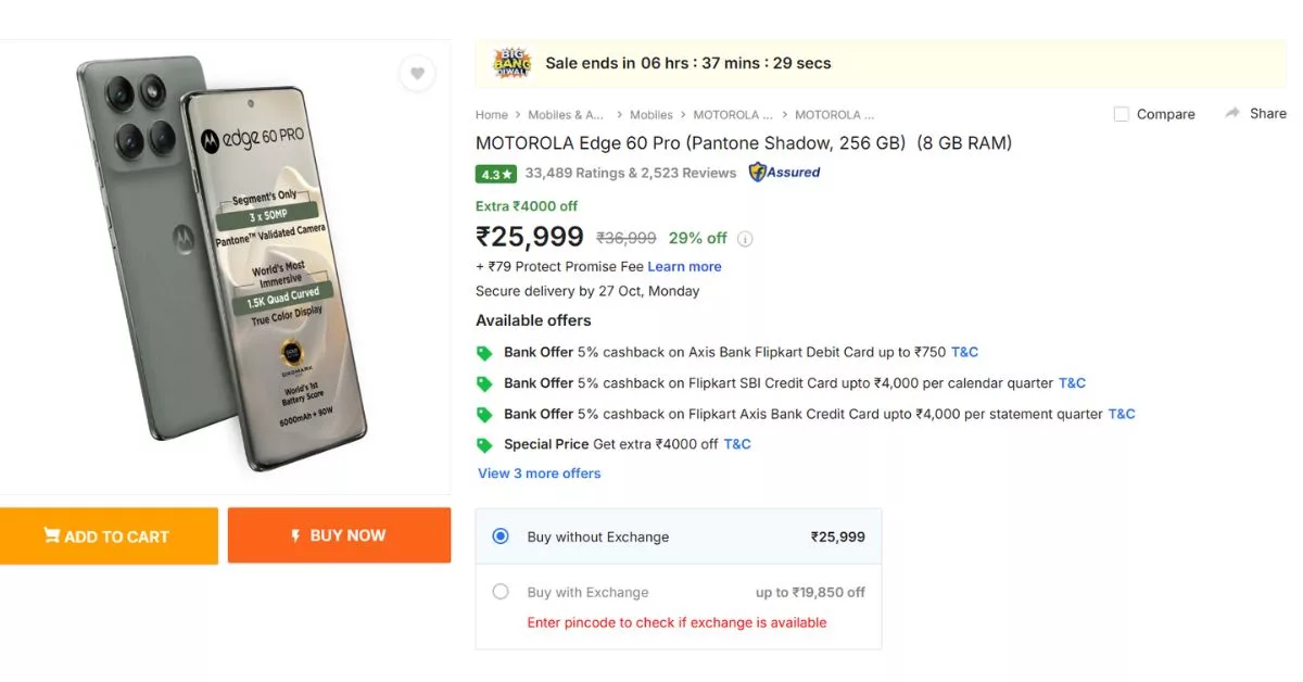 Motorola Edge 60 Pro Discount