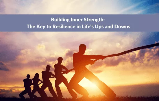 Person meditating with a calm expression representing mental strength and resilience