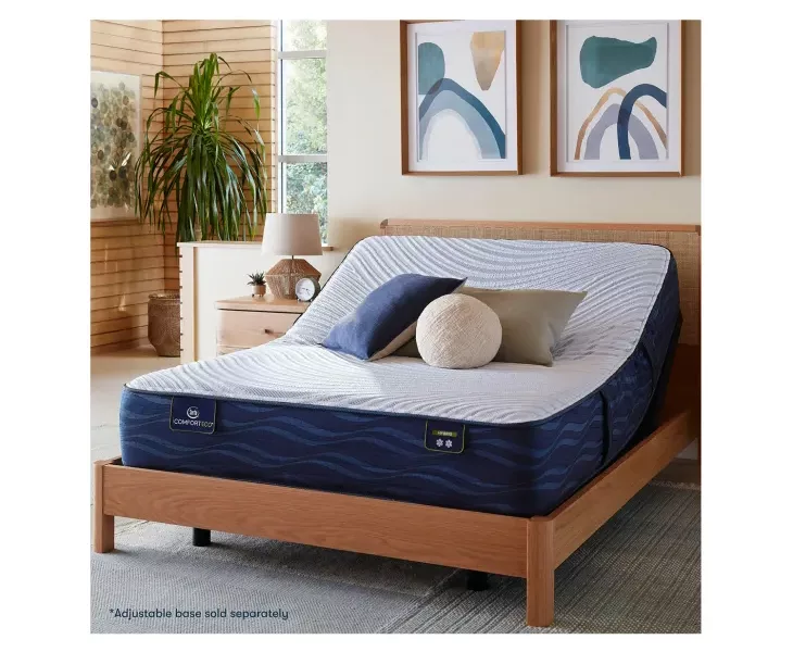 Couple testing a memory foam mattress designed for motion isolation