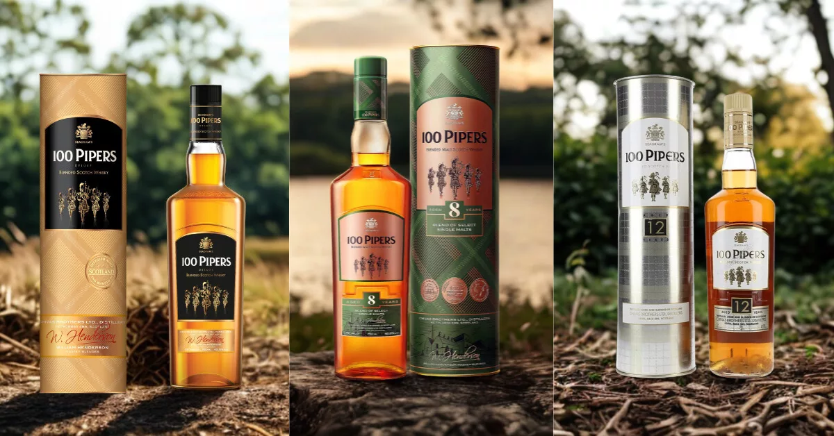 100 Pipers Price in Pune, Maharashtra: 180ml, 375ml, 750ml Rates