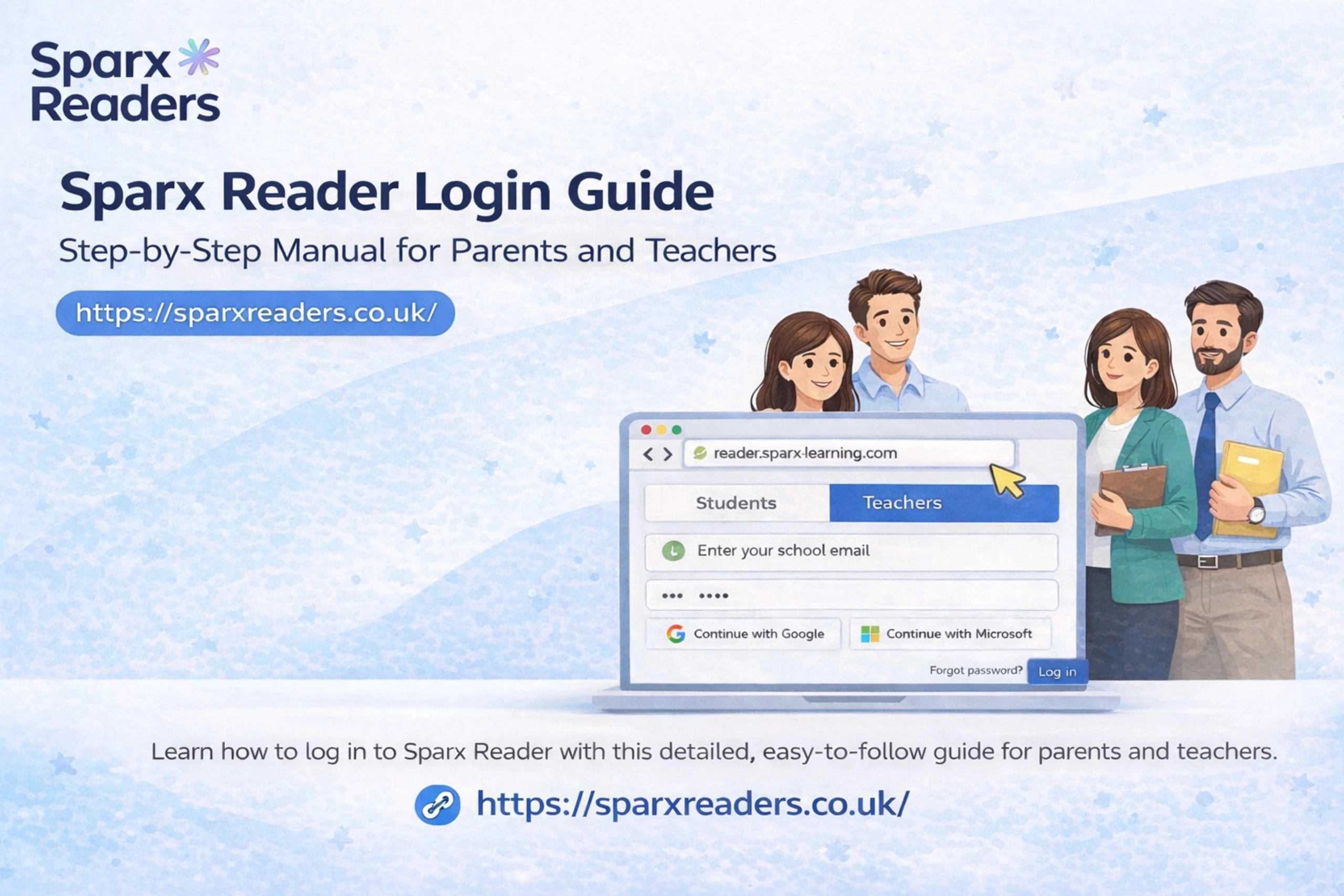 Sparx Reader SSO (Single Sign-On): How to use your Google or Microsoft school account to log in