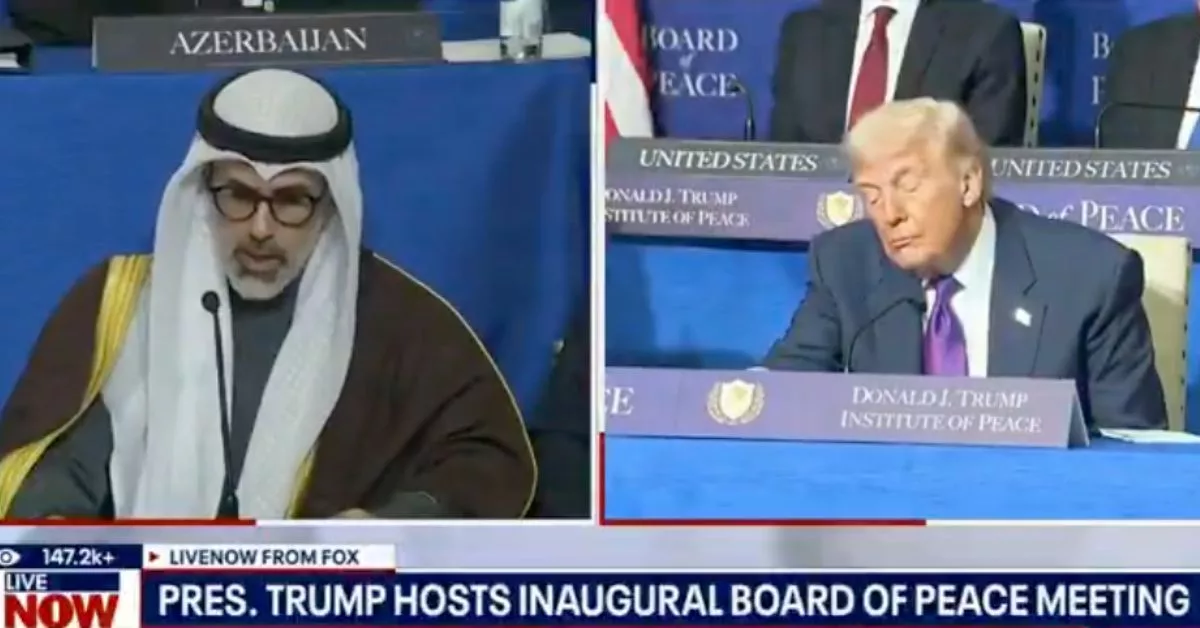 Was Donald Trump Sleeping During the Board of Peace for Gaza Meeting? Viral Video Raises Questions