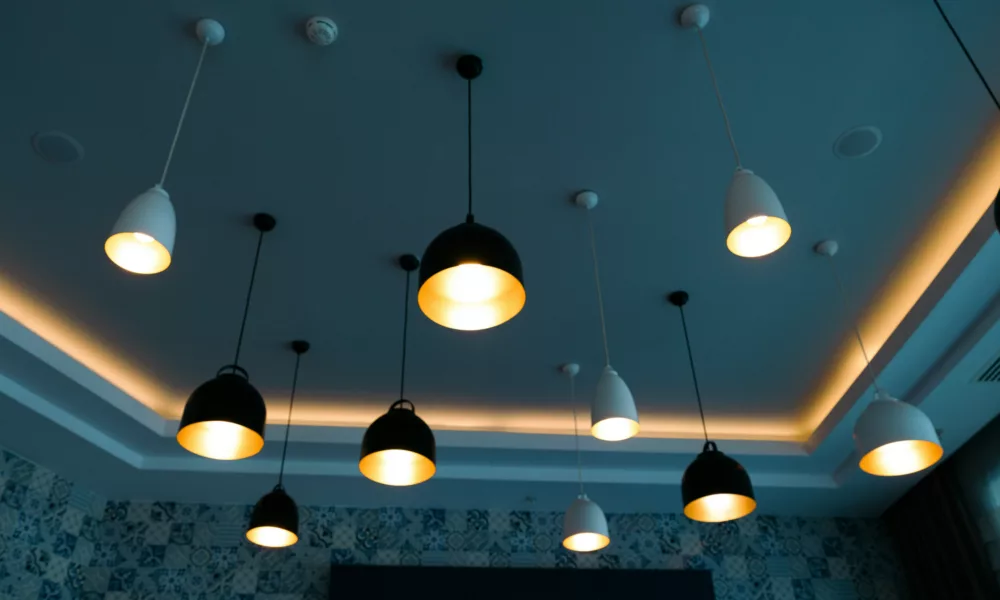 led lights on ceiling