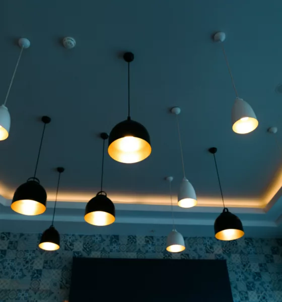 led lights on ceiling
